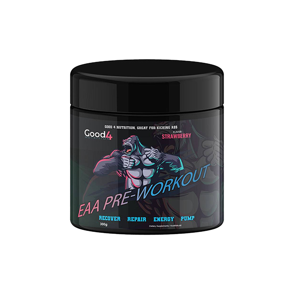 EAA Pre-Workout, 300g, Strawberry - GoActiveShop