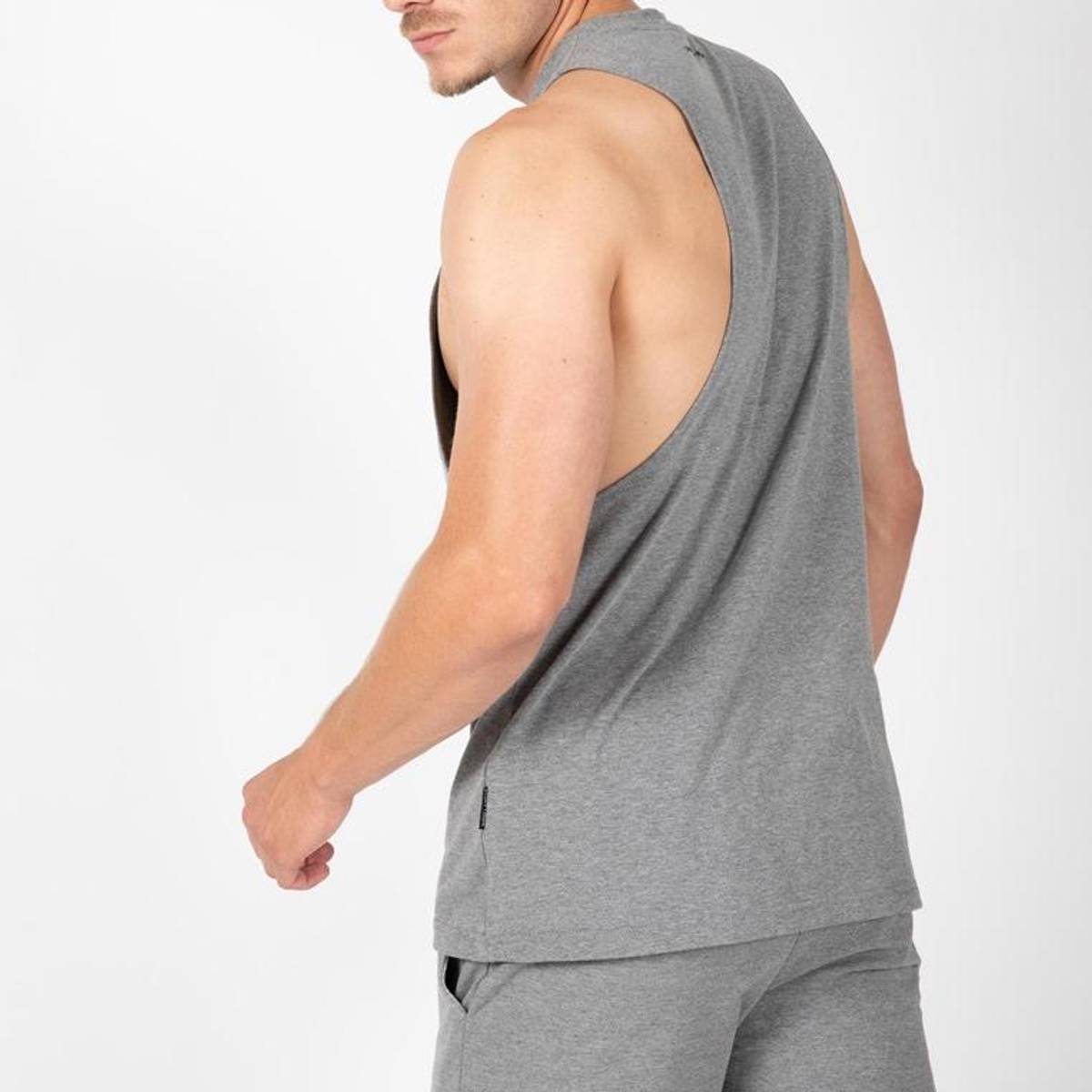 Cisco Drop Armhole Tank Top - Gray/Black - GoActiveShop