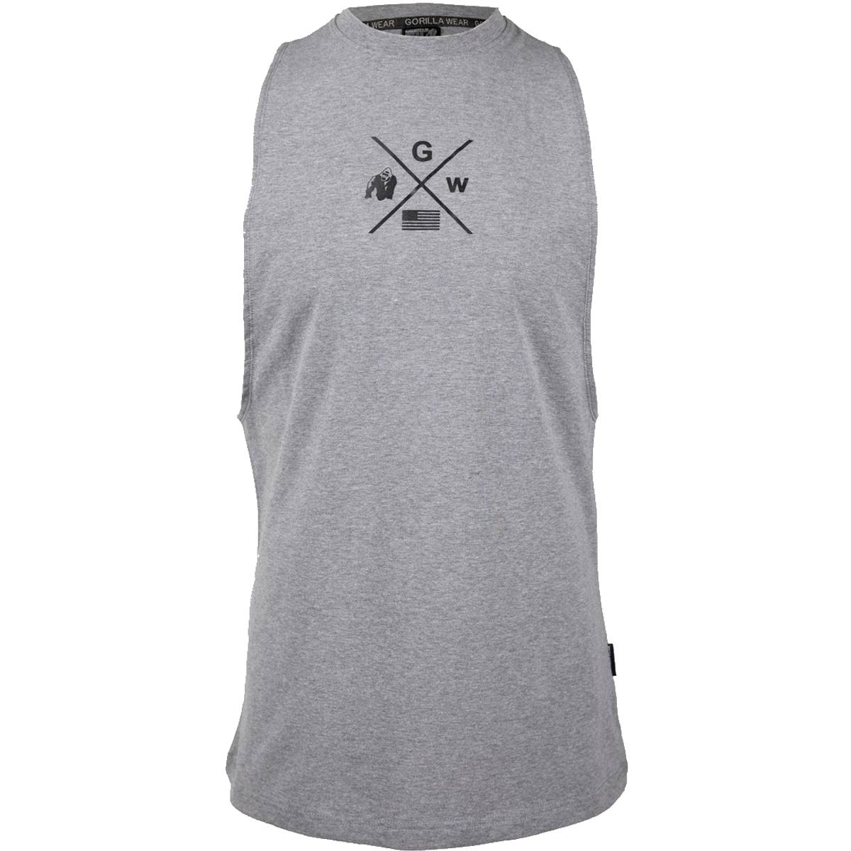 Cisco Drop Armhole Tank Top - Gray/Black - GoActiveShop