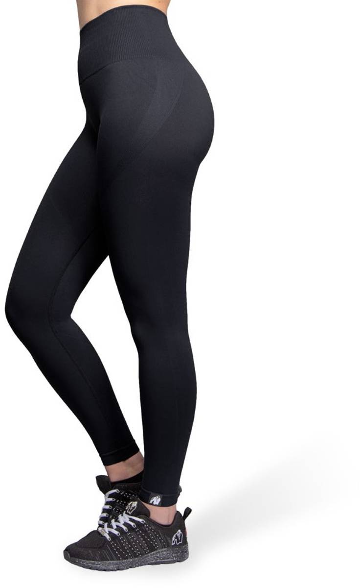 Yava Seamless Leggings - Black - GoActiveShop